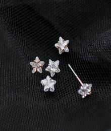 925 sterling silver small design stud fashion guangzhou Jewellery market high quality tiny classic star girls earrings5433832