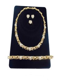 2 sets lot African jewelry set for women Necklaces Earrings 14K Gold Jewelry Sets for Women Wedding Jewelry earrings for women set3186998