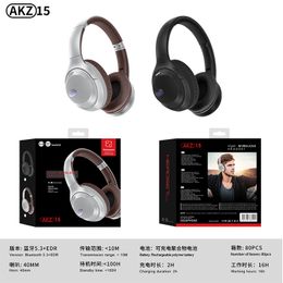 AKZ-13B AKZ-15 Bluetooth Earphones Headset LED Power Display HiFi Sound Waterproof Sport Headphones For Outdoor Sport