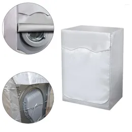 Chair Covers 1pc Front Load Laundry Dryer Washing Machine Case Waterproof Dustproof Silver Coating