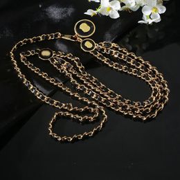 New Women Gold Chains Belts Fashion Designers Waist Chain Luxury Laides Belt Girdle Designer Leather Metal Dress Cowboy Chain Casual Accessories 2024 Best quality