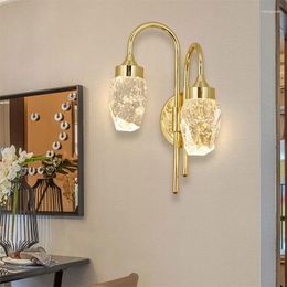 Wall Lamp TEMAR Modern Crystal Sconce LED Indoor Light Fixture Gold Luxury Decorations For Bedroom Living Room Office