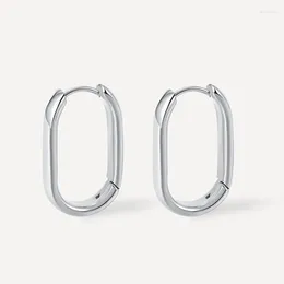 Hoop Earrings 925 Silver Needle Simple Earring For Women Girls Fashion Party Wedding Jewellery E742