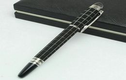 Limited Edition Writing Supplies Metal Black Checkerboard Crystal Top Luxurious Pens with serial numberMens Wedding Cufflinks Opt3811660