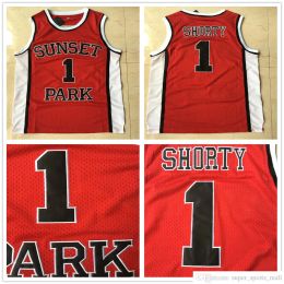 NCAA College Fredo Starr Shorty #1 Sunset Park Movie Basketball Jerseys Red High School Ed Shirts S-2XL