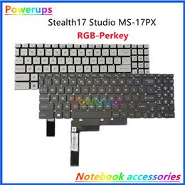 Keyboards Original Laptop US RGB Perkey Backlight Keyboard For MSI Stealth 17 Studio MS-17PX V203122PK1 V203122QK1 231130