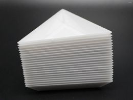 Jewellery Pouches 20 White Plastic Triangular Beads Sorting Trays 75mm For Craft