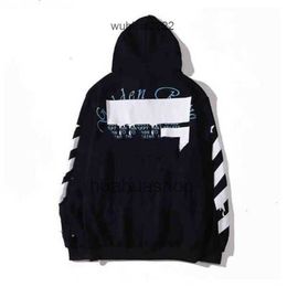 Mens Designer Hoodie Off Style Trendy Fashion Sweater Painted Arrow Crow Stripe Loose Hoodie and Womens Coatjqm1off T-shirts Offs White Hot Ol4f High Quality