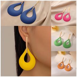 Fashionable Large Size Earrings Water Drop Hollow Fan-shaped Jewellery Accessories Wholesale