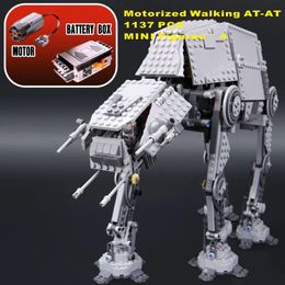 Christmas Toy Supplies With Motor AT- AT All Terrains Armoured Walker CAR Compatible 10178 Building Blocks Bricks Toys Birthday Christmas Gift 19042 231129