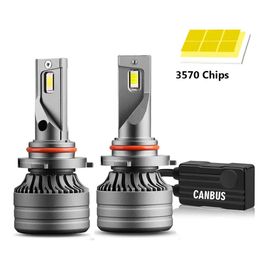 H4 LED H7 Car LED Headlight Canbus CSP 3570 Chip H1 H8 H9 H11 LED Light 9005 HB3 9006 HB4 Turbo Fog Lamp 6000K 12V