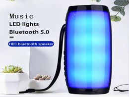 Wireless Bluetooth Speaker Portable Speaker Bluetooth Powerful High BoomBox Outdoor Bass HIFI TF FM Radio with LED Light4624129