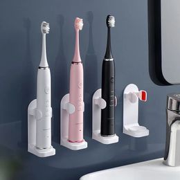 Toothbrush Holders Adjustable Holder Electric Base Silicone Nonslip Wall Mount Brush Body Rack Adapt 99% 231130