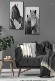 Modern Black and White Posters and Prints Horse Wall Art Canvas Painting Wall Pictures for Living Room Nordic Decoration Home17918401