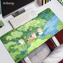 Mouse Pads Wrist Rests Kawaii Pad Gamer Large Cute Mousepad Summer Keyboard Computer Personality Pink Anime Carpet Rubber XL Laptop Desk Mat 231130