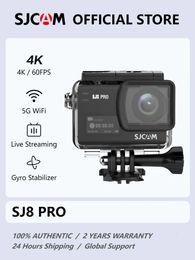 Sports Action Video Cameras SJCAM Flagship SJ8 Pro Camera 4K60FPS FHD 8 Digital Zoom 30M Waterproof 5G WiFi 2 33" Touch Screen 231130