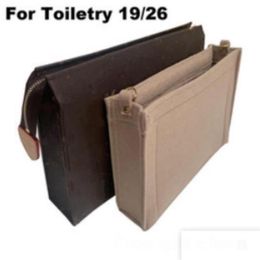 For Toiletry 19 26 Purse Organizer Insert - Premium Felt Handmade 20 Colors LJ201008254u