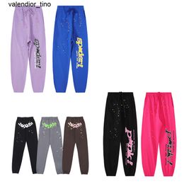 New designer pants spider pants vintage cargo sp5der pants joggers sweatpants cargos graffiti print sweat jogger pantalon Couples mens womens pants