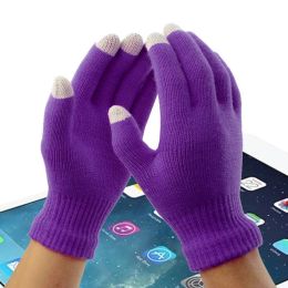 Wholesale Men Women Touch Screen Gloves Winter Warm Mittens Female Winter Full Finger Stretch Comfortable Breathable Warm Glove DH776 T03
