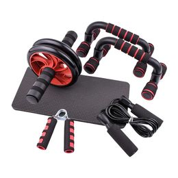 Ab Rollers Ab Roller Jump Rope No Noise Abdominal Wheel Ab Roller with Mat For Arm Waist Leg Exercise Gym Fitness Equipment 231201