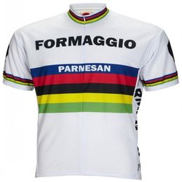 2022 Mens Retro Formaggio 1965 World DHAMPION Cycling Jersey Summer Team Cycling Clothing Bicycle Wear Roupas Ciclismo Maillot Vel253v