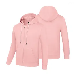 Men's Hoodies 2023 Sweatshirts Zipper Men Solid Color Autumn Thin Sports Style Coat For Male Unisex