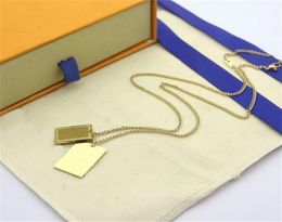 Collane con ciondolo moda per collana da donna Borsa per gioielli Pendenti in pietra di buona qualità 2 colori con confezione regalo2740920