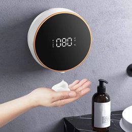 Automatischer intelligenter elektrischer automatischer Spülmittelspender, freihändige Wandmontage, wiederaufladbarer Flüssigseifenspender für Badezimmer, Küche