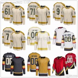 Cream 2024 Winter Classic Hockey Jerseys 61 Mark Stone 71 William Karlsson 9 Jack Eichel 7 Alex Pietrangelo 81 Jonathan Marchessault 33 Adin Hill 2 Zach Whitecloud