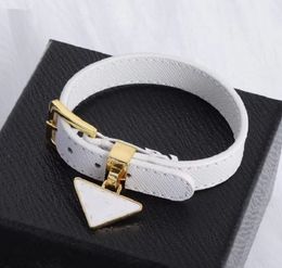 New Triangle Letter Brass Pendant Epoxy Bracelet High Sense Watch Band European All-Matching Bracelets