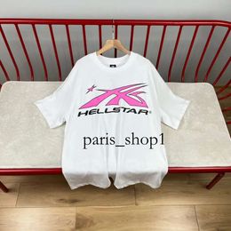 Fashion Mens Hellstar T-shirts Women Tees Luxurys Designers Moschino Cdgs T-shirts Hellstar Pink Tee Men Casual Short Sleeve Street Designer 607