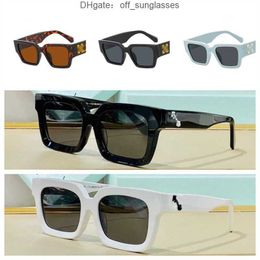 White Fashion Luxury Frames Sunglasses Brand Men Women Sunglass Arrow x Frame Eyewear Trend Hip Hop Square Sunglasse Sports Travel Sun Glasses Ukei