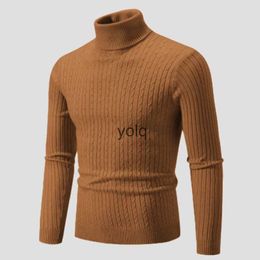 Men's Sweaters Autumn Winter Turtlene Sweater Knitting Pullovers Rollne Knitted Warm Men Jumper Slim Fit Casualyolq8
