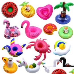 Party Favor Floating Cup Holder Swim Ring Water Toys Beverage Boats Baby Pool Inflatable Drink Holders Bar Beach Coasters Fy4895 Dro Dhewq