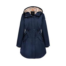 Damen-Parka mit dickem Wollfutter, Wintermantel, Kapuzenjacke mit Taschen 402