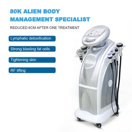 80000Hz Strong Power Cavitation 80K Fat Decomposing Body Shaping Liposuction Device 7 Handles RF + Ultrasound + Frozen Collagen Remodel Lymphatic Detox Machine