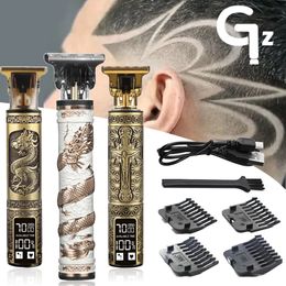 Hair Trimmer 2023 T9 0mm Professional Clipper Beard Electric Razors Men Shaver Barber Cut Cutting Machine 231201