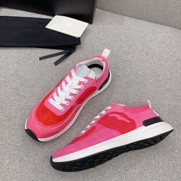 23ss F/W Womens Dress Shoes Designer Classic Denim Casual Sneakers White Black Fuchsia Leisure Shoe Breathable Trainner Knitting Sport Shoe Lace-up With Dust Bags