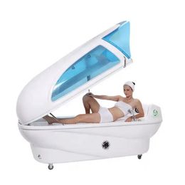 Newest Ozone spa lying style sauna slimming capsules combining infrared dry dry & hydrotherapy water massage & steam sauna spa capsule equipment
