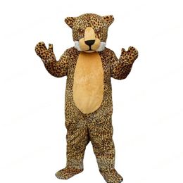 2024 Performance Leopard Mascot Costumes Cartoon Carnival Hallowen Performance Unisex Fancy Games Outfit Outdoor Advertising Outfit Suit