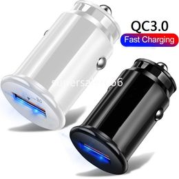 18W Mini Usb Car Charger QC3.0 5V 3A 9V 2A fast Quick Charge Car Chargers Auto Power Adapter For Iphone 15 11 12 13 14 Pro Max Samsung Htc Tablet S1