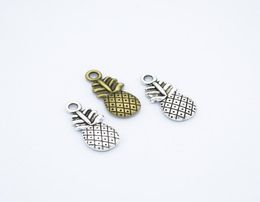 200pcspack Pineapple Charms DIY Jewelry Making Pendant Fit Bracelets Necklaces Earrings Handmade Crafts Silver Bronze Charm5802975