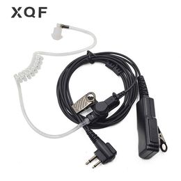 Tube Air Headset XQF Earpiece Earphone PTT Mic for Motorola CB Radio Walkie Talkie CP300 GP3688 GP300 EP450 CP185 CP250