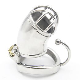 New CHASTE BIRD Stainless Steel Male Chastity Metal Large Cage with Base Arc Cock Ring Penis Belt Devices Adult Sexy Toys BDSM C272