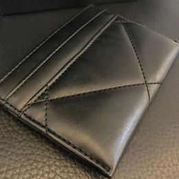 Fashion Card Holder Men Women's Card Holders Black PU Mini Wallets Coin purse pocket Interior Slot Pocket Genuine Leather wit230p