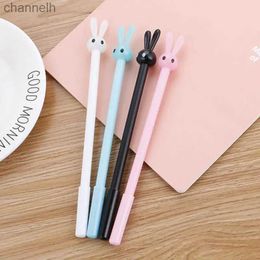 Gel Pens 1pcs Bunny Gel Pen 0.5mm Cute Pens Stationery Pens Student Cute Black Signature Gel Pen School Office Supplies Writing Tools YQ231201