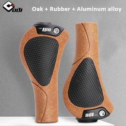 Bike Handlebars Components ODI Bicycle Handles Oak Grips OC1 Lock on Bike Handlebar Grips Ergonomic Soft Mountain Cycling Cuffs Rubber Shockproof Grip 231201