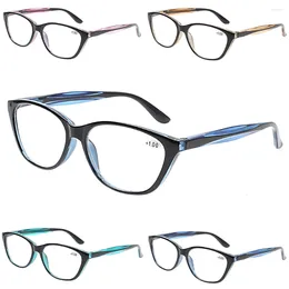 Sunglasses Turezing 4 Pack Reading Glasses Men And Women HD Optical Reader Eyeglasses Fashion Spring Hinge Cat Eye Decorative Eyewear 0-600