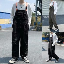 Men's Pants Vintage Overalls Men Jumpsuit Cargo Trousers Baggy Dungarees Bib Overall Mens Techwear Retro Work