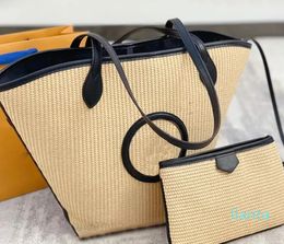 Straw denim bag Luxury Brand Shopping Bag New Style Emboing Wallet Leather Handbag top quality